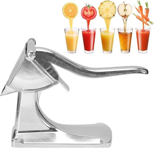 Miniatura 4 de Exprimidor manual de frutas, exprimidor de cítricos de limón de acero inoxidable, prensador de pomelo de lima naranja, mini herramienta extractor de