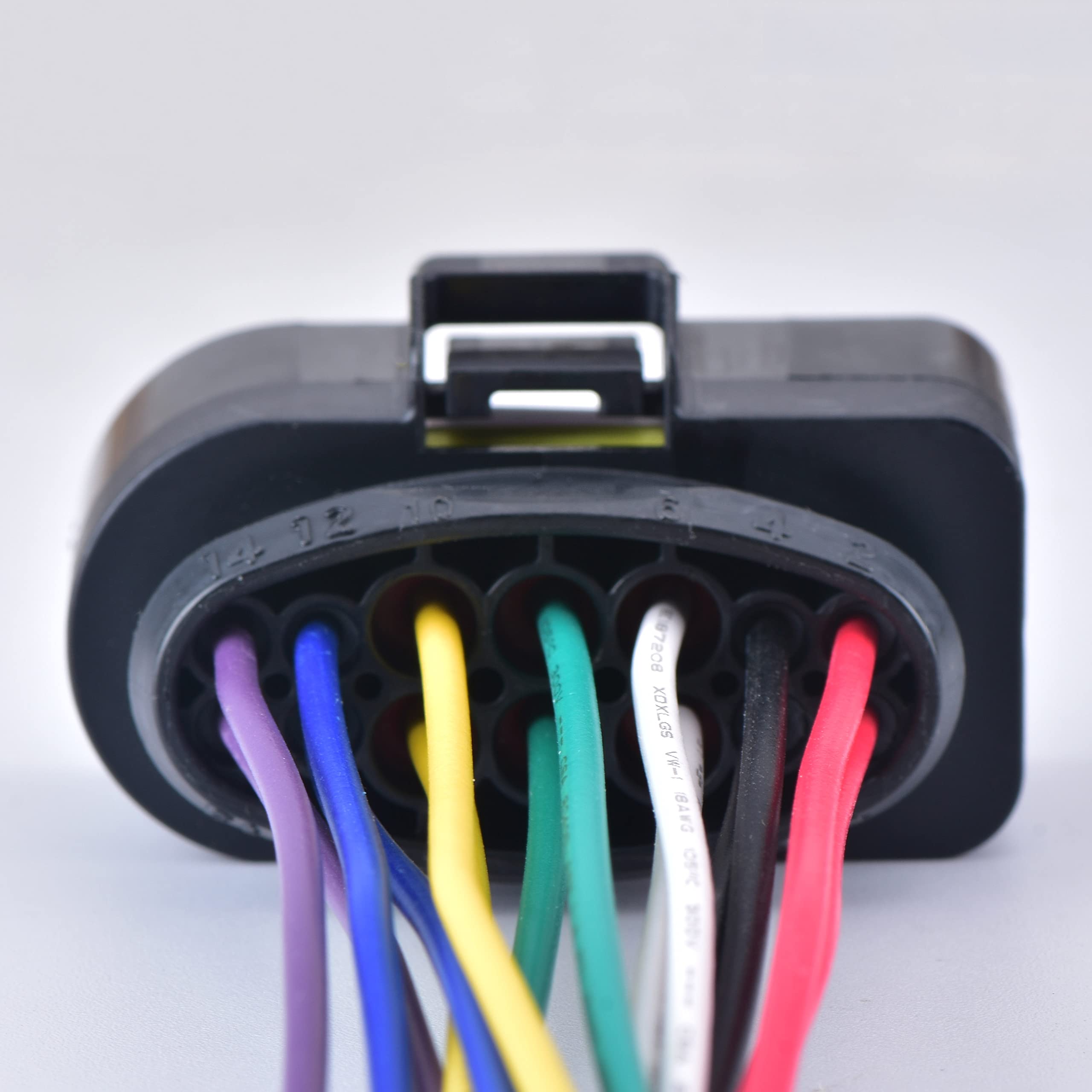 Amazon.com: DECKBU 14 Pin LED Light lamp Wire Socket Automotive  