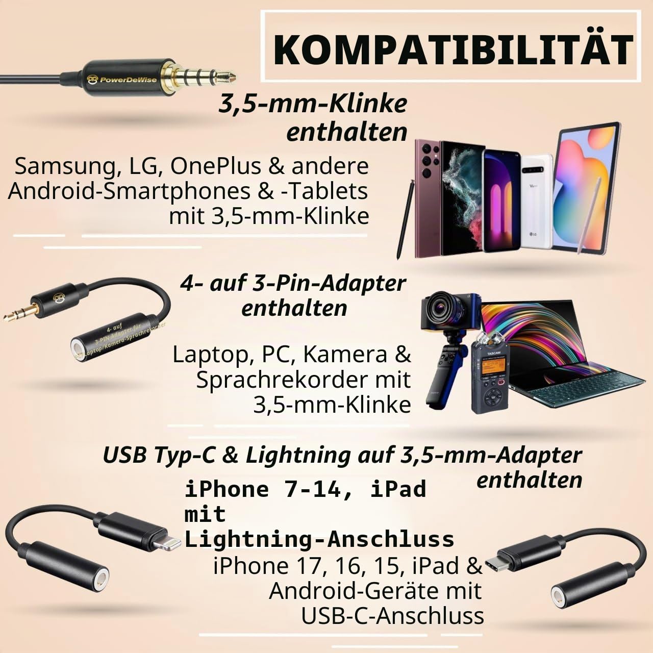 Professionelles Lavalier Mikrofon Omnidirektionales Ansteckmikrofon mit Klammersystem Perfekt für die Aufnahme von Youtube / Interview / Videokonferenz / Podcast / Sprachdiktat / iPhone/ASMR