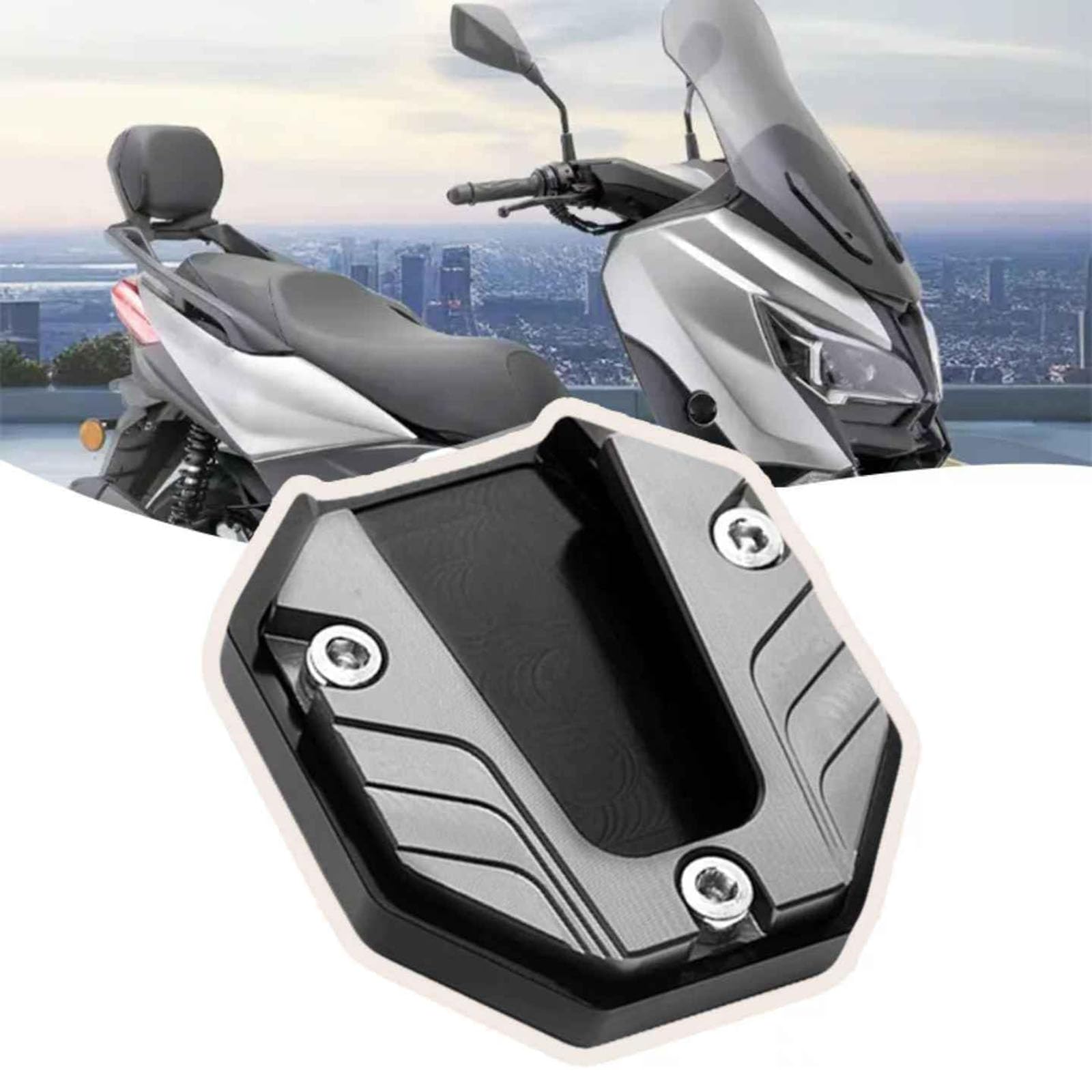 XMBTVAUMN Kickstand Pad, for Kawasaki ZR-7 (ZR750F) Enlarger