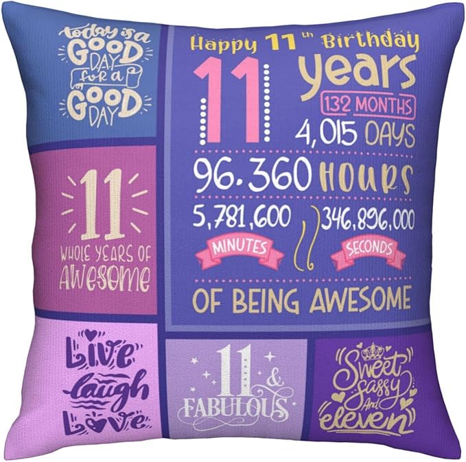 Amazon.com: Skizbcw 11 Year Old Girl Birthday Gifts - 11th Birthday ...