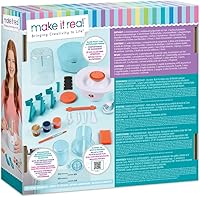 Vista 2 de Make It Real Mini Estudio de Cerámica - Kit de Cerámica DIY de 26 Piezas con Arcilla de Secado al Aire Sin Desorden - Crea 10 Proyectos