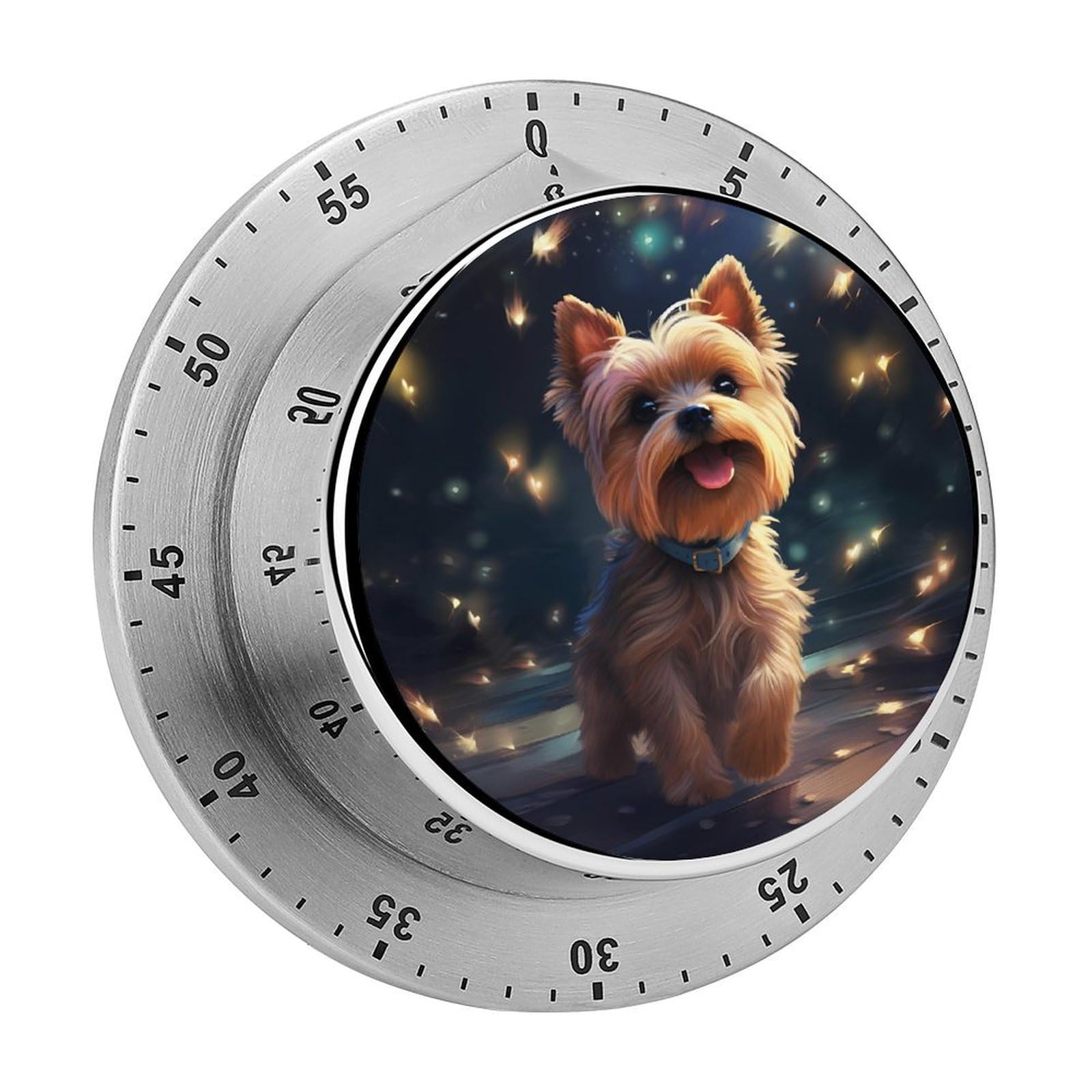 Lovely Yorkie Dog Mechanical Rotary Timer, Used for Daily Timing