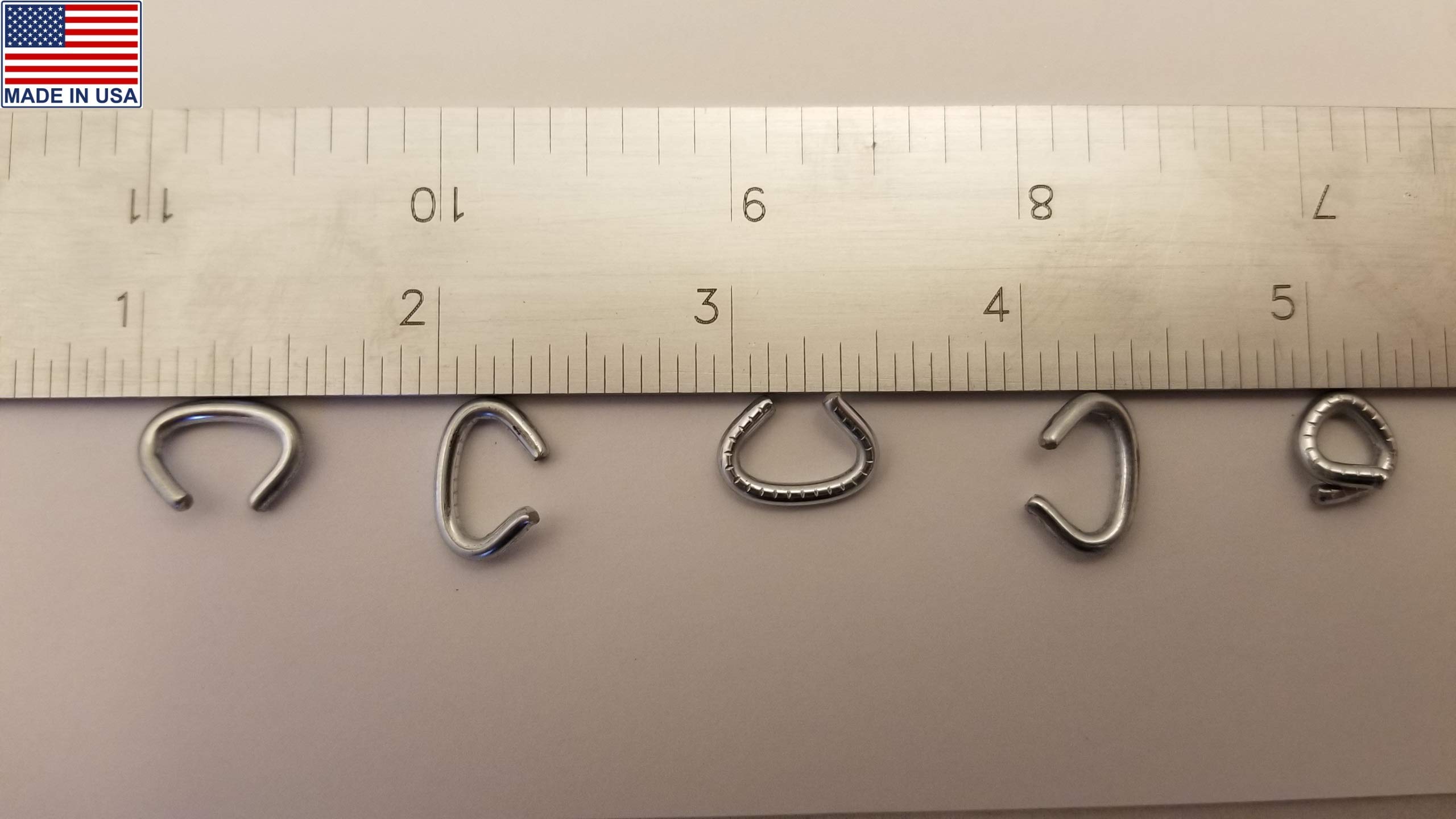 500 Count 3/8" Galvanized Hog Rings - For Cages, Traps, Fencing, Sausage Casings & More