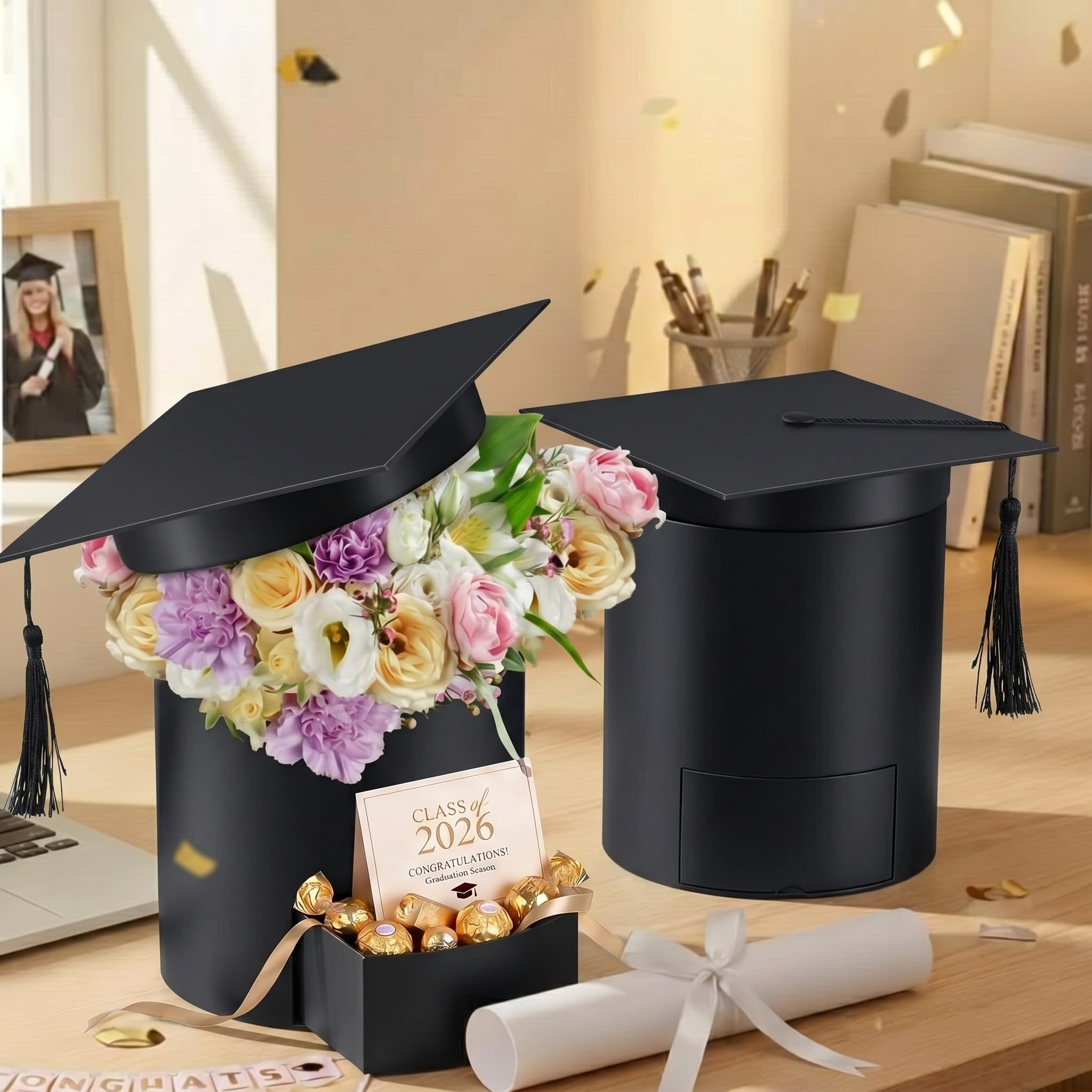 Amazon.com: Weekgrat 2 Pack 2026 Graduation Cap Candy Box Class of