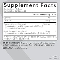 Vista 6 de Cúrcuma curcumina C3® Complex, la cúrcuma ayuda a un envejecimiento sano, la visión, las articulaciones y el hígado, fortificado con pimienta negra