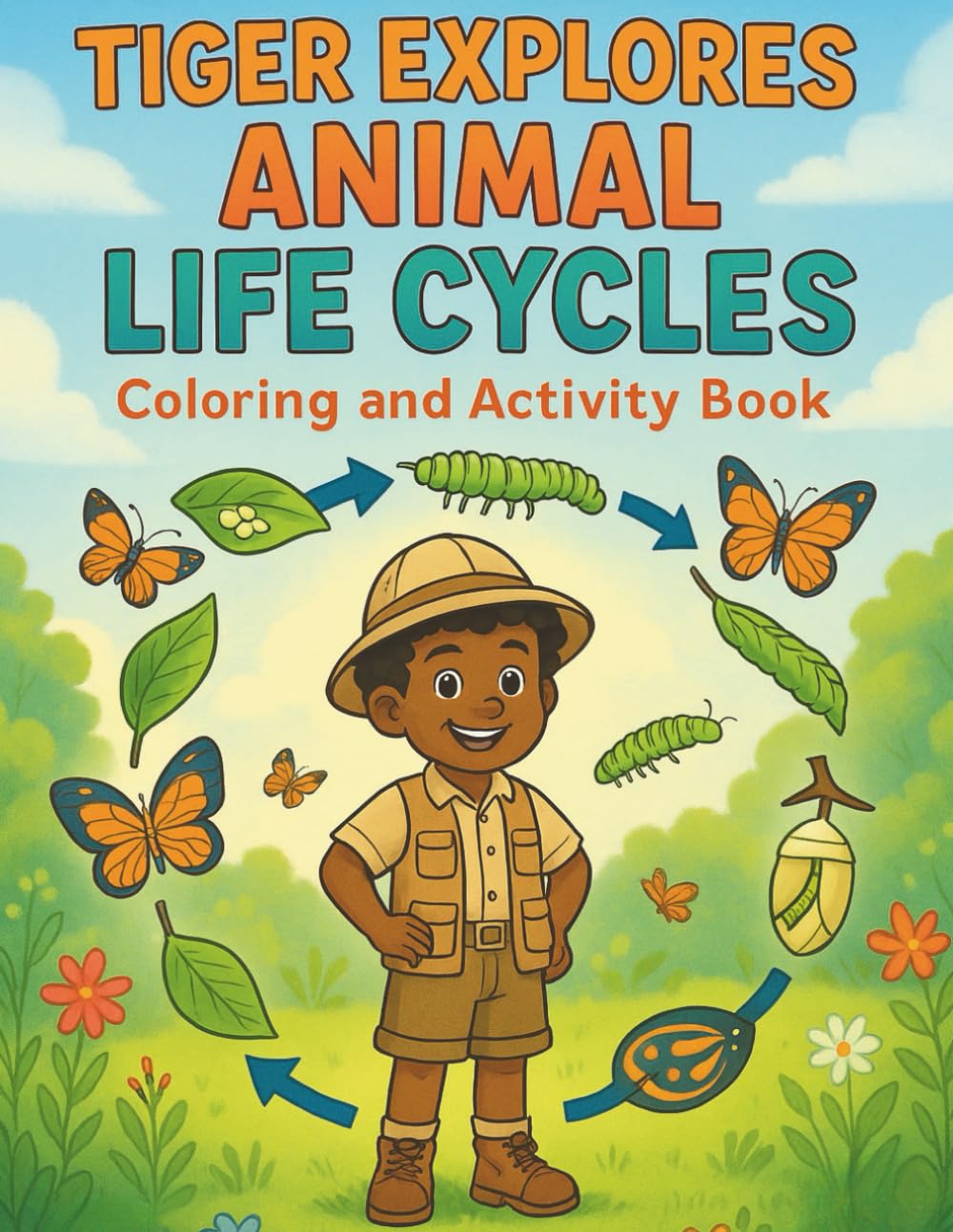 Tiger Explores Animal Life Cycles: Coloring and Activity Book (Tiger's Learning Adventures)