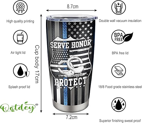 Miniatura 2 de Qatdey Regalos de policía, regalos de oficial de policía, regalos de graduación de la Academia de Policía, regalos para oficial de policía, regalos