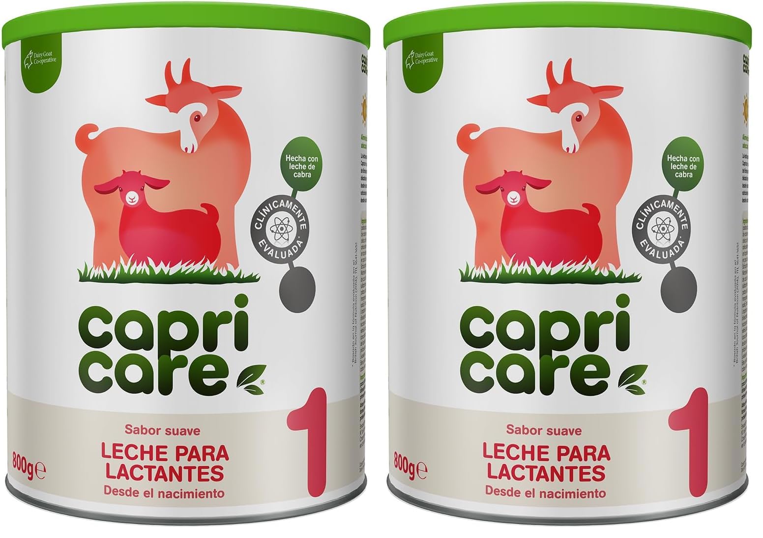 Capricare Leche Infantil en Polvo, a Base de Leche de Cabra - 800 gr (Paquete de 2)