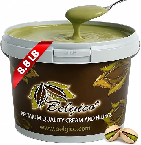 Belgico 开心果奶油酱 4Kg 商用大桶 冰淇淋糕点