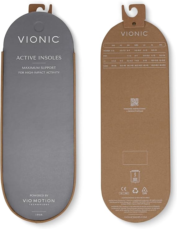 Vionic Active Unisex Orthotic Insole | Extra Extra Large | VIO Motion Technology | Contoured Arch Support | Shock-Absorbing Cushioning | Plantar Fasciitis & Heel Pain Relief