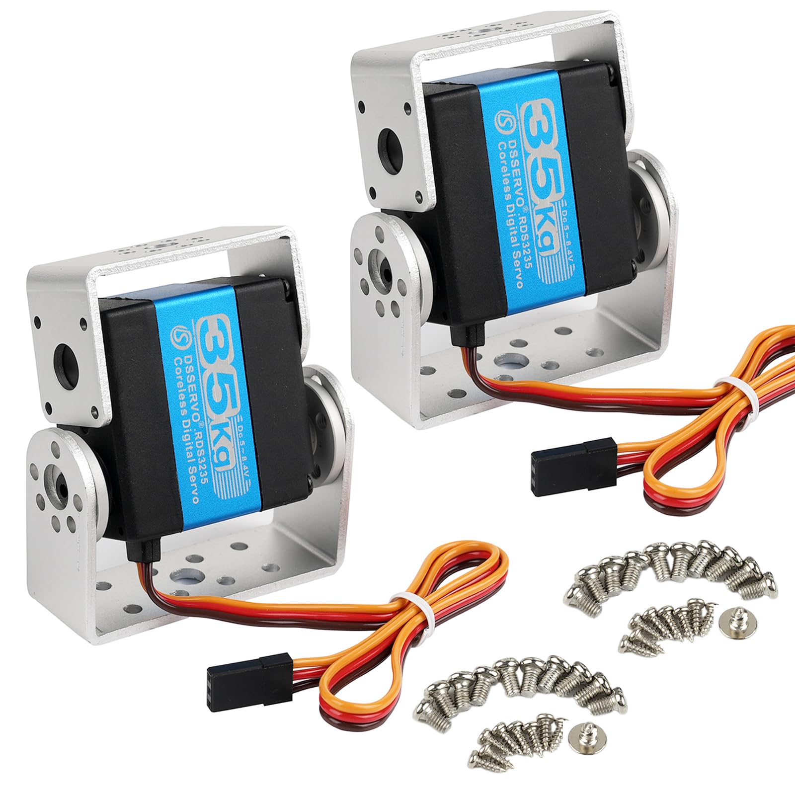 Detailed electrical and control specifications table for the RDS3235 servo