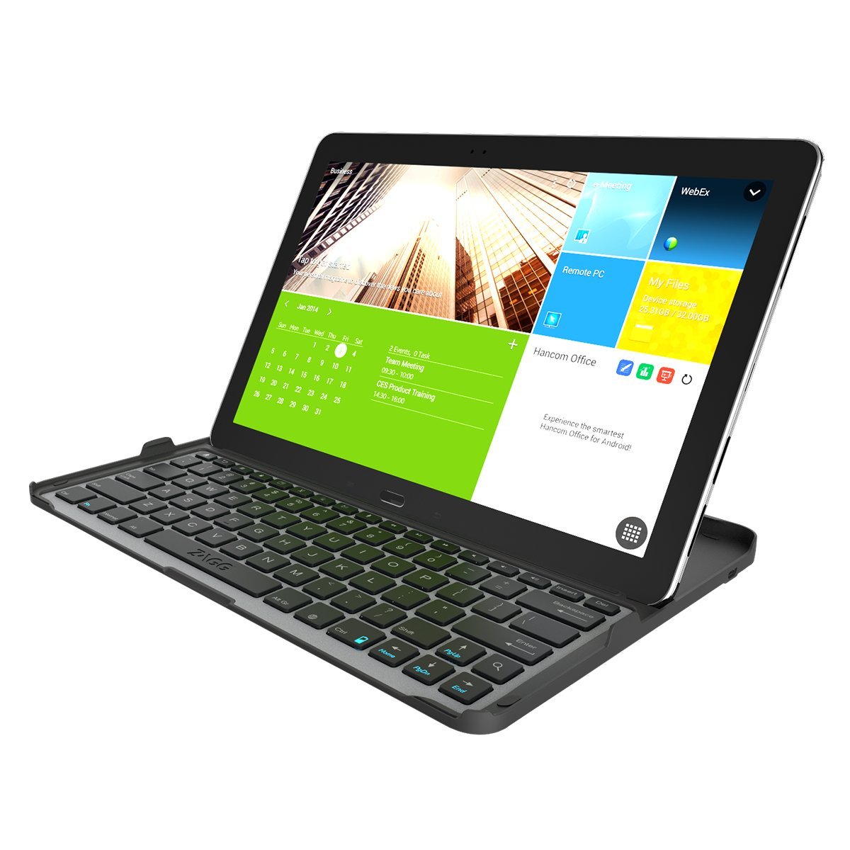 ZAGG Cover Fit Case with Bluetooth Keyboard for Samsung 12.2 Inch Galaxy Note Pro or Tab Pro-Black : Amazon.in: Computers & Accessories