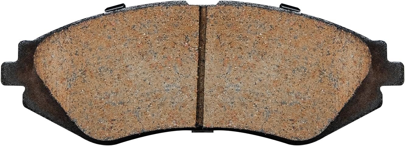 Detroit Axle - Front Ceramic Brake Pads w/Hardware Replacement for Chevy Aveo Optra Spark EV Pontiac G3 Suzuki Forenza Reno - 4pc Set