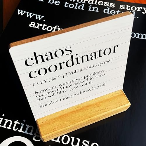 Miniatura 4 de Letrero de madera con texto en inglés "Country a Truly Amazing Teacher is Hard to Find Teacher is Hard to Find Teacher", decoración de escritorio