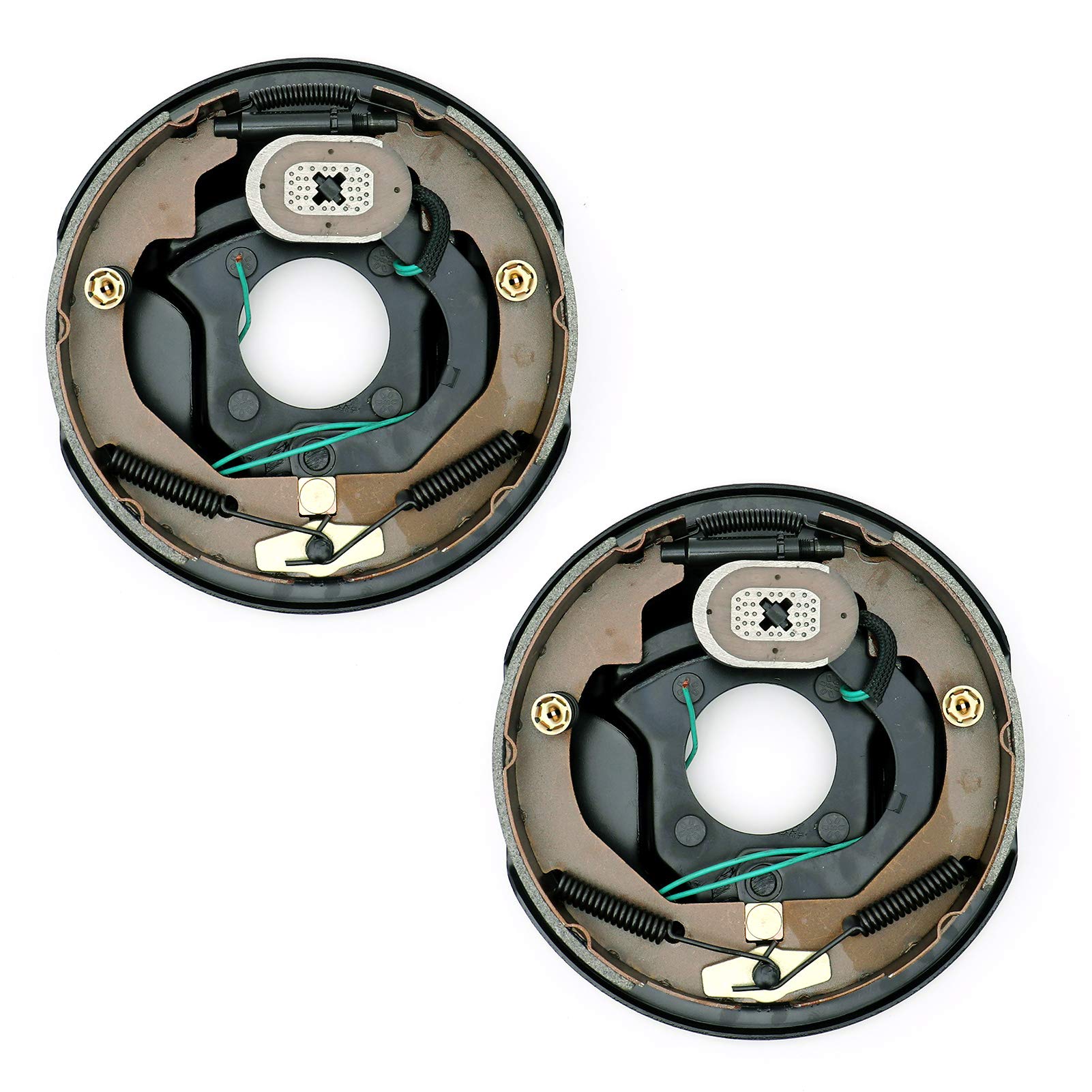 HICKS 2PK 10" x 2.25 Electric Trailer Brake Assembly Left Right 3500lb Axle 10 x 2-1/4