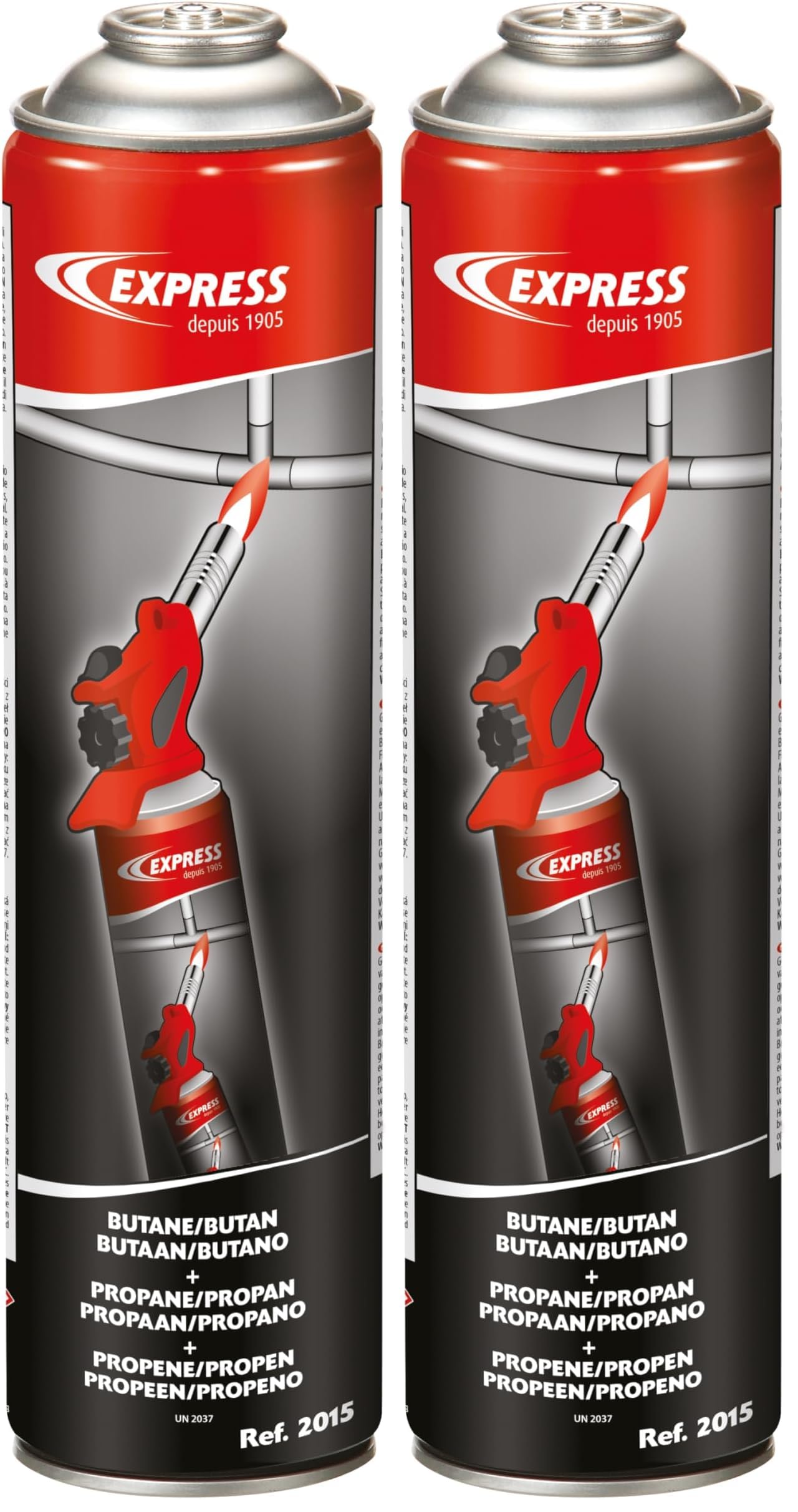 Cartouche gaz propène Express pour une flamme stable de chalumeau