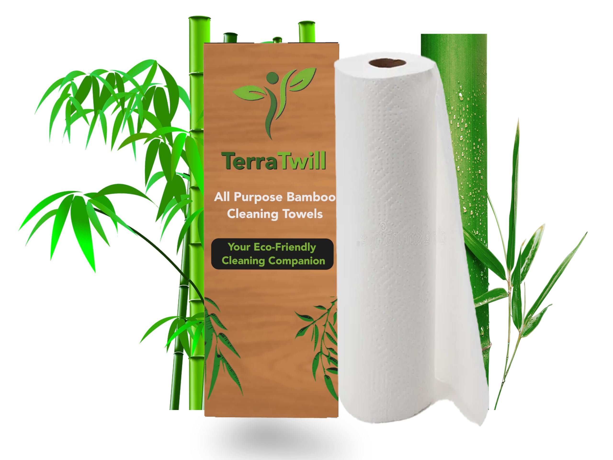 TerraTwill Bamboo All-Purpose Cleaning Kitchen Towel Roll | Reusable & Washable Kitchen Towel (20-Sheets) | Replaces Paper Tissue | Kitchen Tissue Roll | Kitchen Roll | Up to 2000 Washes - Normal Pack (B0D6BNXZJL) Amazon Price History, Amazon Price Tracker