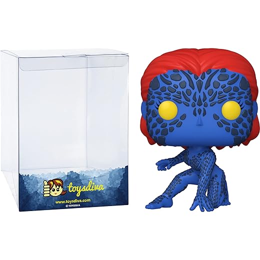 Mystique: Fun Ko P O P ! Vinyl Figurine Bundle With 1 Compatible 'Toysdiva' Graphic Protector (638 - 49286 - B)
