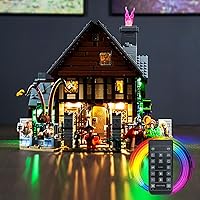 Vista 1 de BrickBling Iluminación LED compatible con Lego 21341 Hocus Pocus: The Sanderson Sisters' Cottage, versión de luz con control remoto