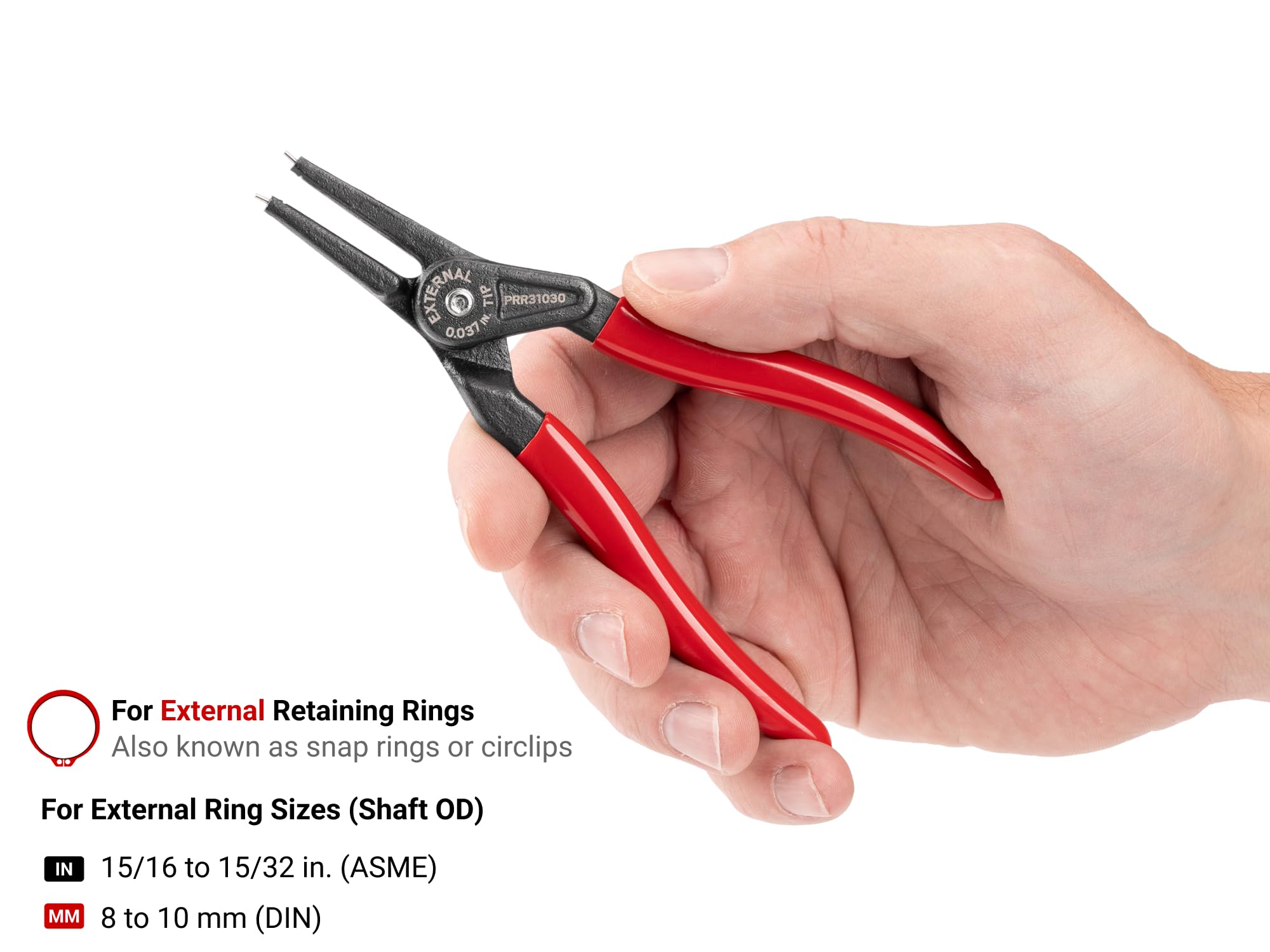 TEKTON Pinze per anelli di fissaggio esterni da 12,7 cm (punte da 0,1 cm) | PRR31030
