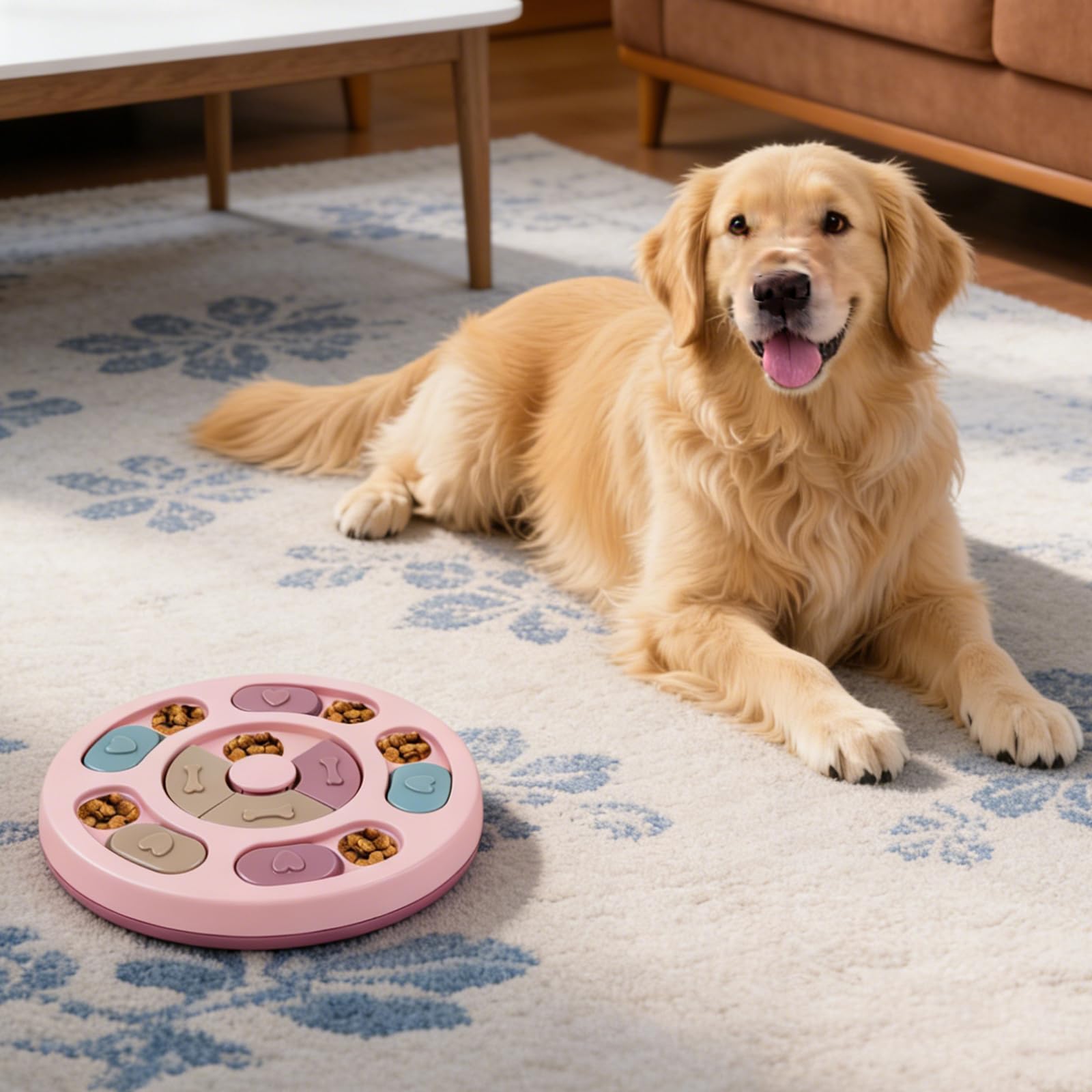 Giocattolo intelligente per cani, giocattolo per cani, giocattolo per gatti, intelligenza, giocattolo da mangiare per cani, lavabile, giocattolo per cani e gatti, rallentare interattivo, mangiare