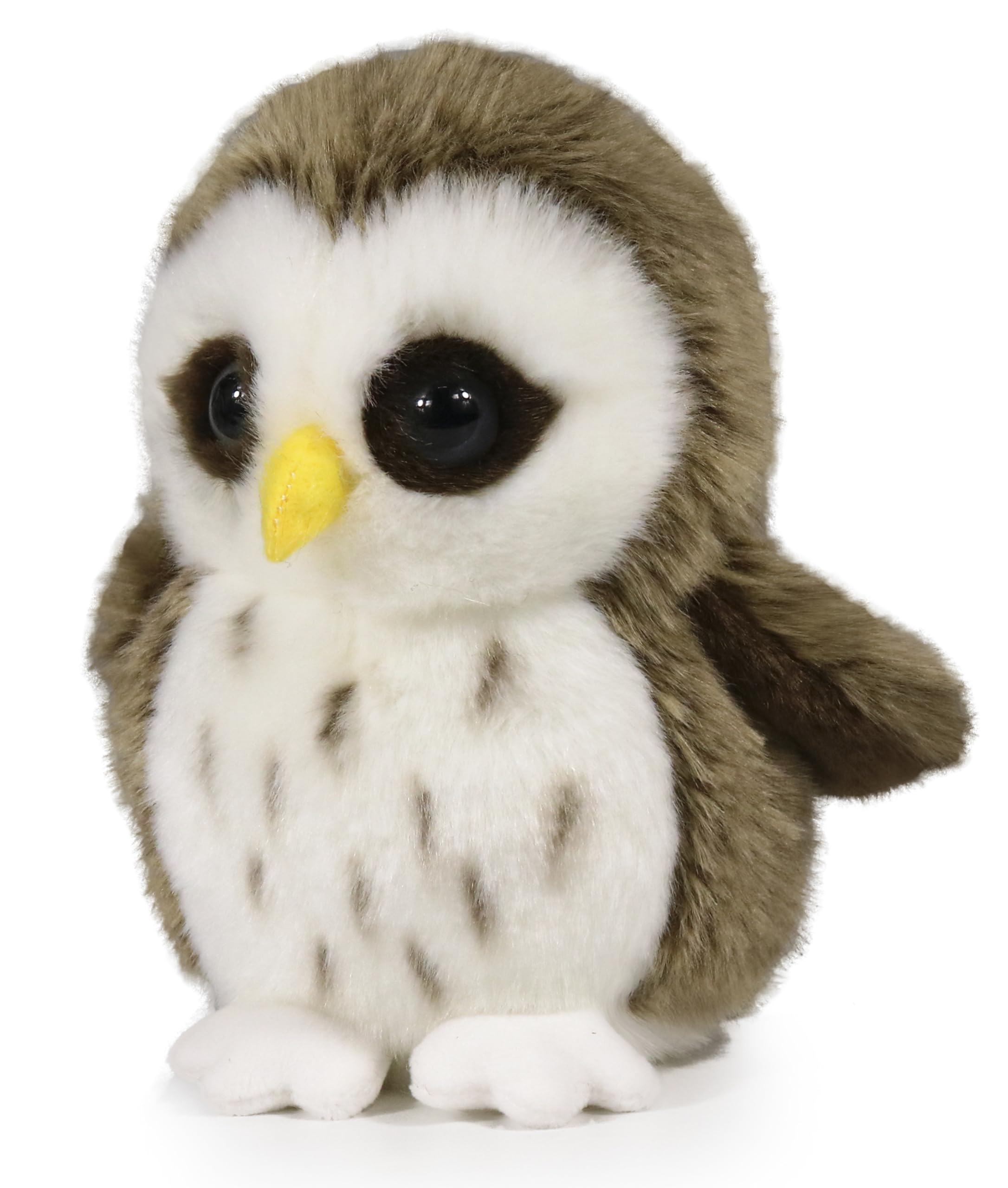 ICE KING BEAR Wild Animal Small Stuffed Animals Zoo Family Plush Toy (Owl 6 Inches), Brown - Image 2