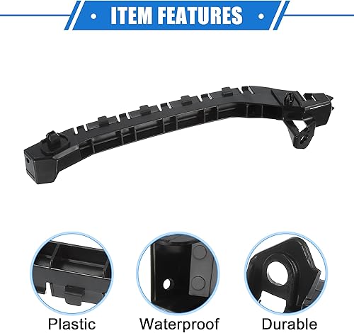 Miniatura 4 de VekAuto Soporte de montaje para parachoques de coche compatible con Subaru WRX STI 2013-2014, soporte de parachoques delantero izquierdo negro de