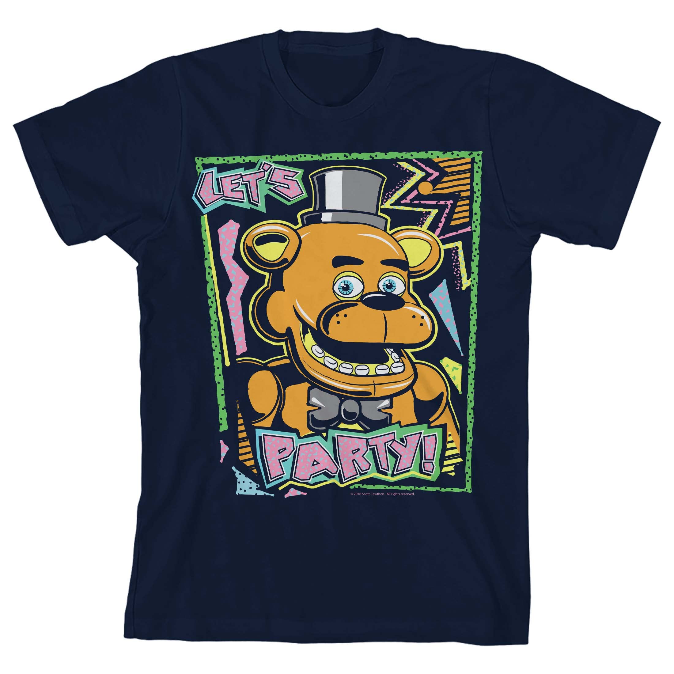 Five Nights at Freddy's Let's Party Boy's Navy T-Shirt