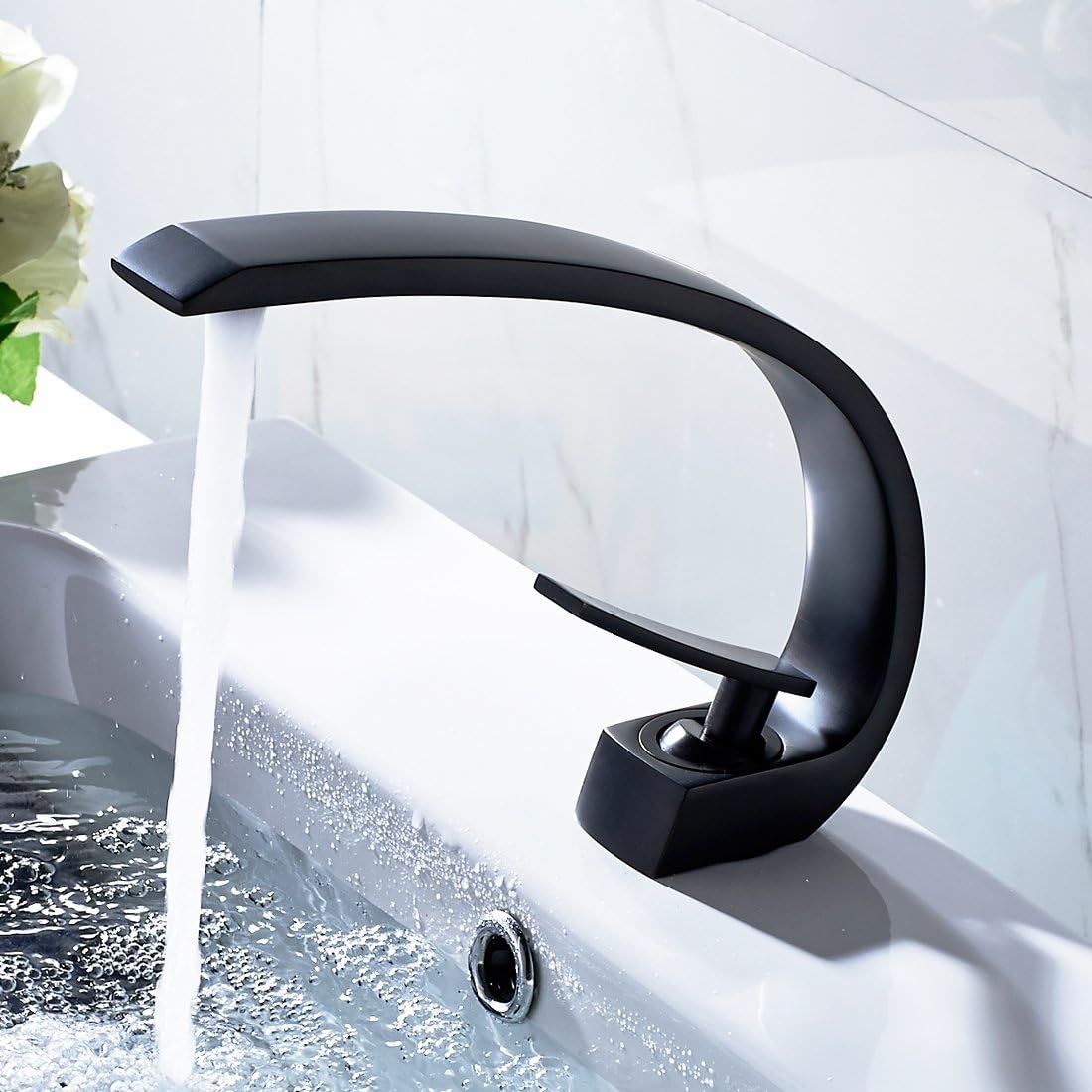 Timaco Basin Sink Mixer Tap Bathroom Sinks Faucet Black