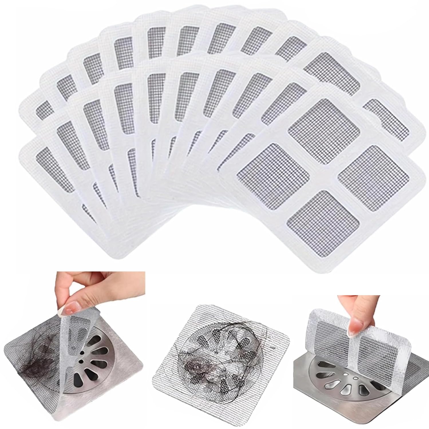 KLIMET Disposable Shower Drain Hair Catcher, Drain Hair Catcher Waterproof Mesh Stickers for Bathroom Accessories, Apartment Essentials for Kitchen, Sink, Bathtub (Pack of 20) (B0D9JZ6W2T) Amazon Price History, Amazon Price Tracker