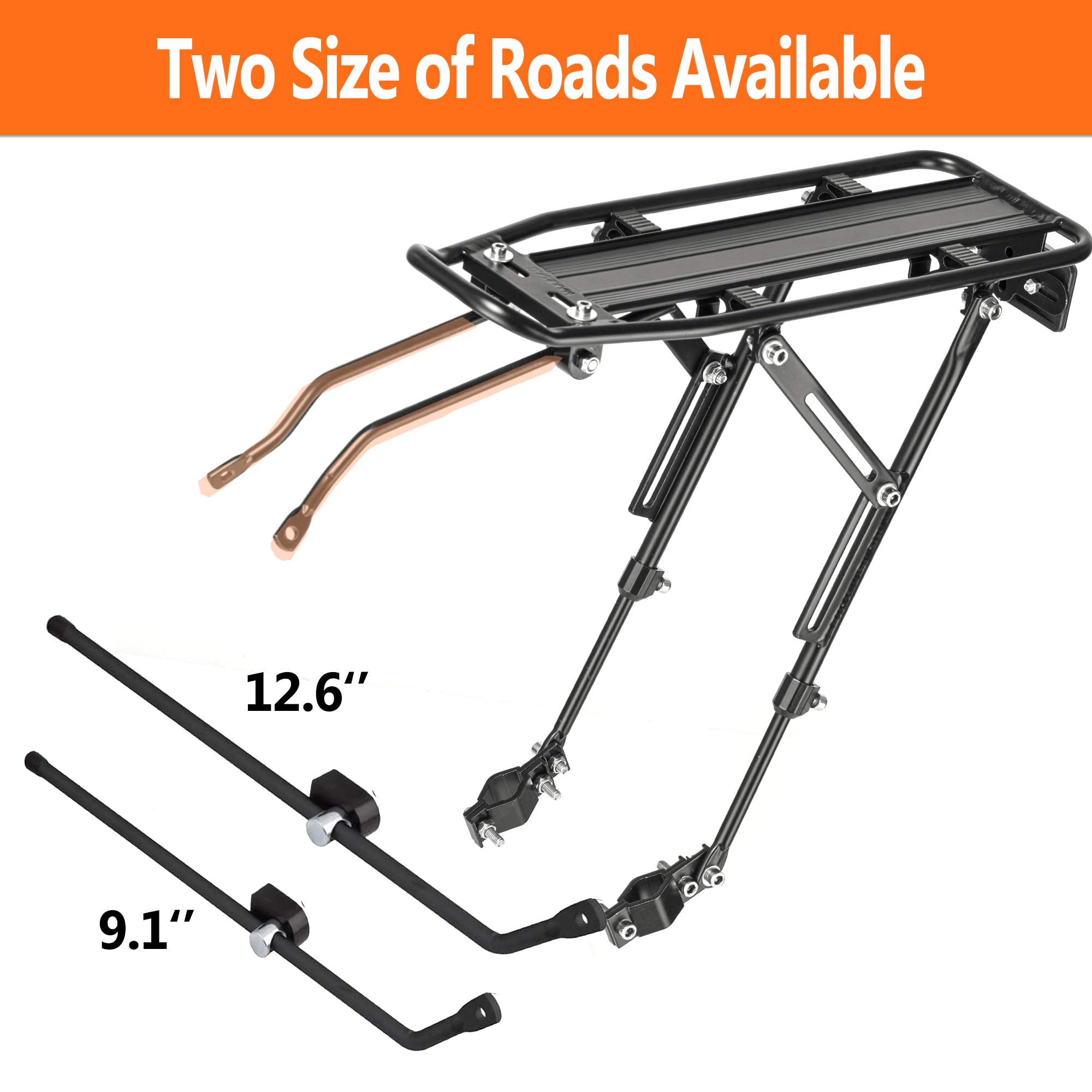 Rear Rack Mounts L-shaped Mounting Bracket For Reflectors Veemoon – Rear Rack Mount For ...