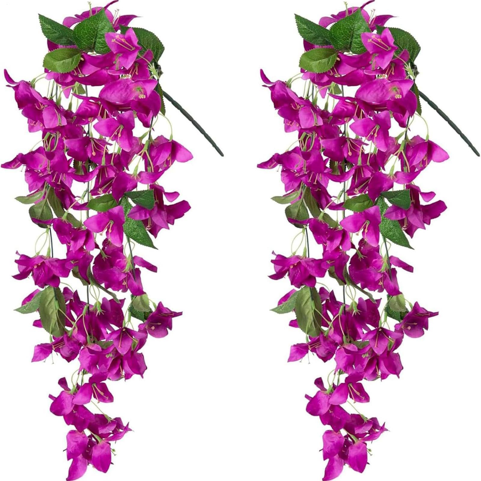 Flores artificiales para exterior enredadera buganvilla plantas falsas decorativas para interior