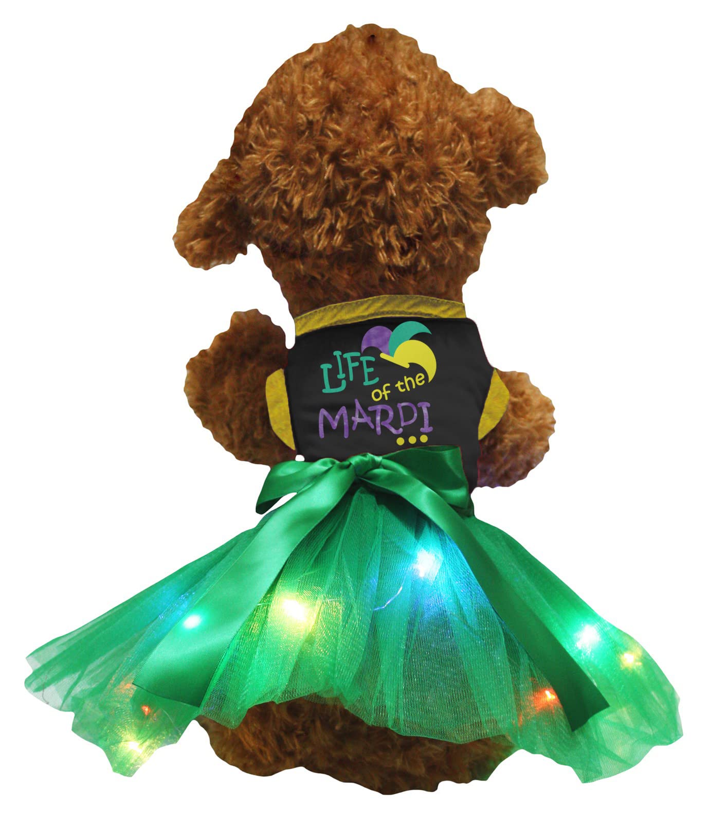 Robe pour chien avec LED noire et verte Life of The Mardi taille XL