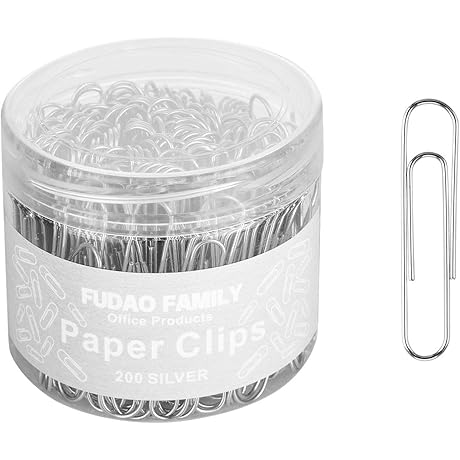 Jumbo Paper Clips, 200 Pcs, 2 Inch Large Paper Clips