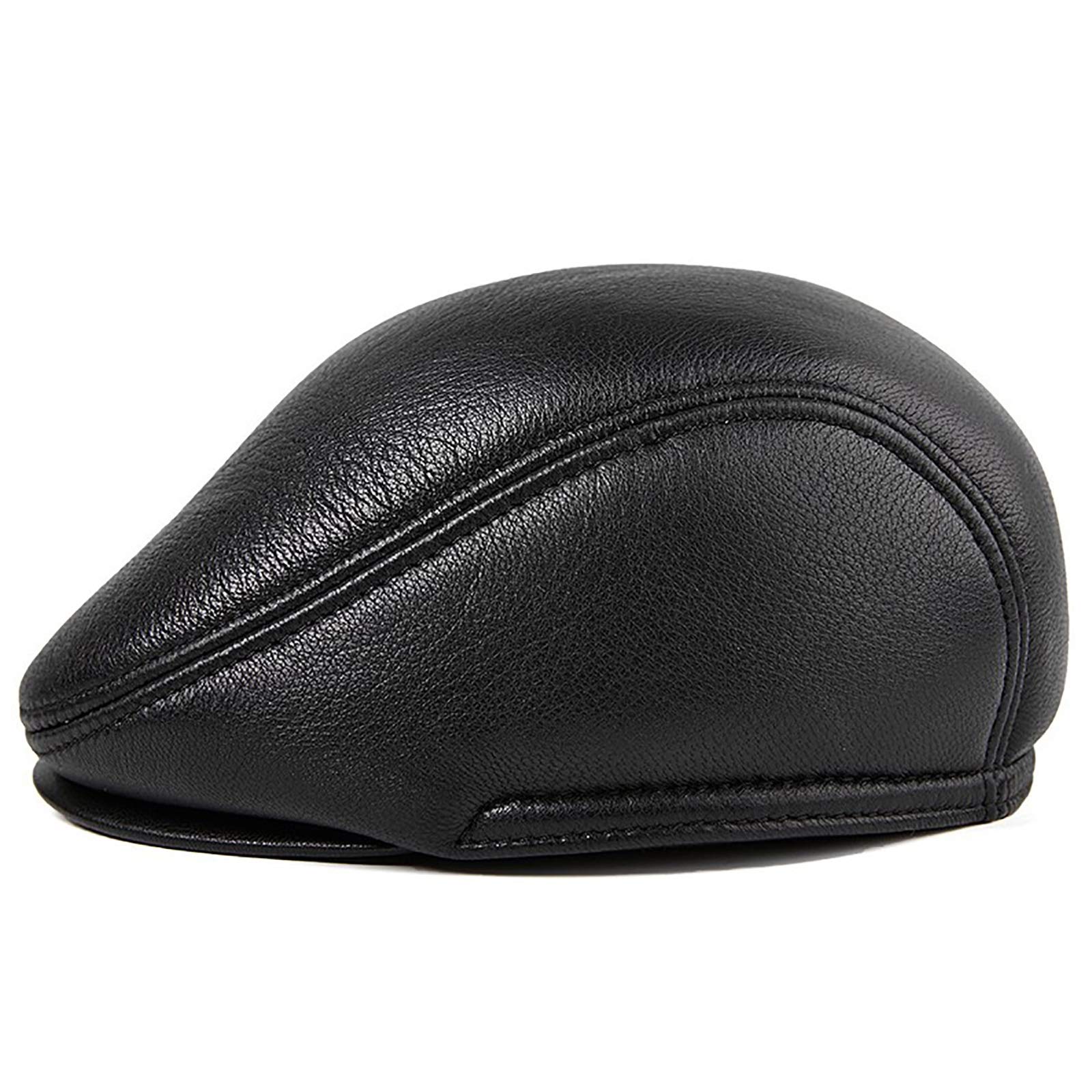 G&F Pelle Berretto Pelle Pecora Ivy cap Uomini Strillone Cappellino Gatsby Cappello Piatto