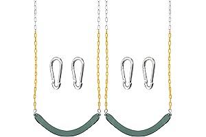 TURFEE Kids Swing Seats with Durable 66 Inch Chains, Ideal for Outdoor...