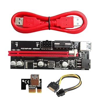 Amazon.in: Buy 1X to 16X PCIE Riser Board for GPU Mining Powered PCI-E ...