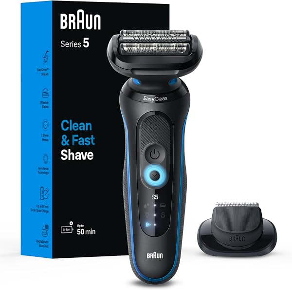 Braun Electric Shaver for Men, Wet & Dry Shave, Turbo Shaving Mode, Foil Shaver, Engineered in Germany, with Precision T