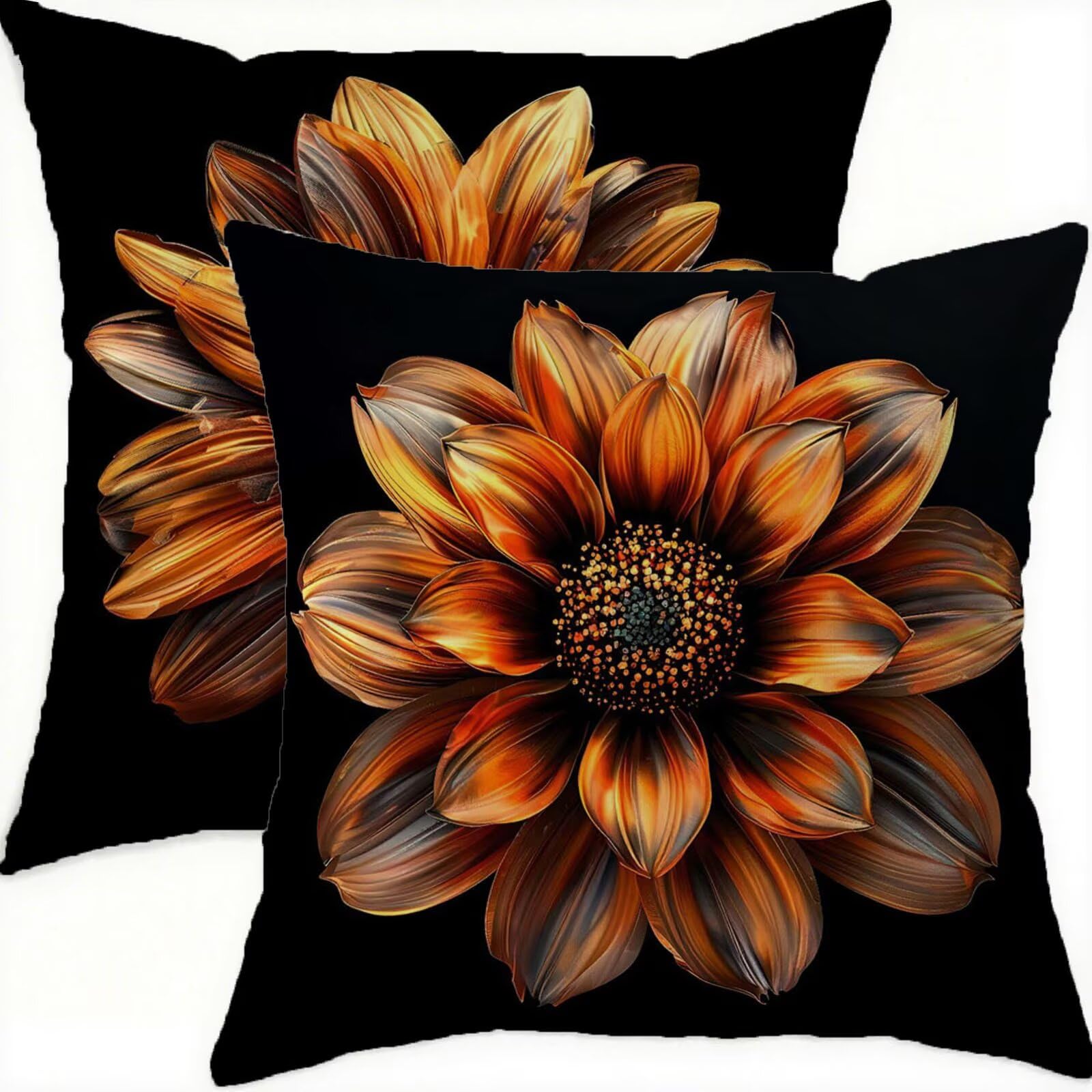 Fermeture éclair invisible pour cette housse coussin velours anti-tache