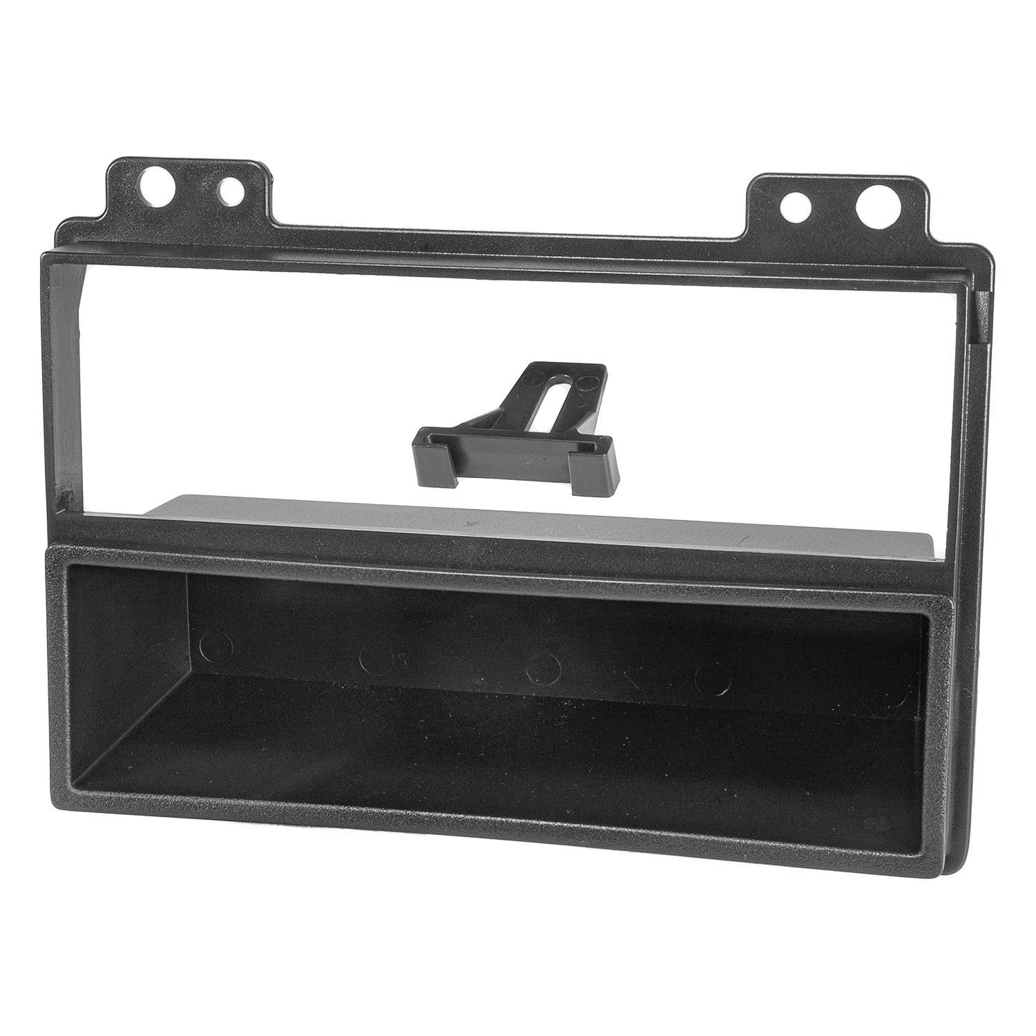 tomzz Audio 2415-018 Set di copertura radio compatibile con Ford Fiesta JH1/JD3 Ford Fusion JU2 prima del facelift nero con adattatore radio ISO