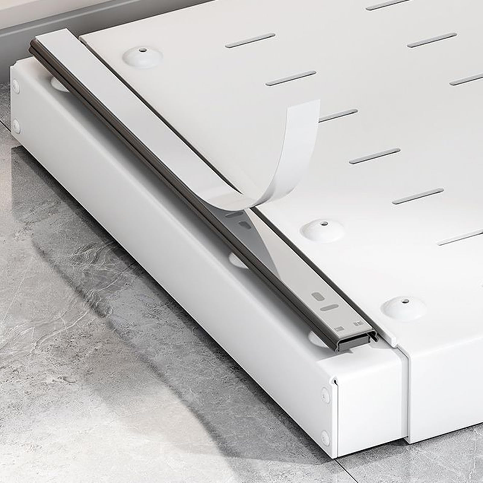 Organizzatore Estraibile Per Mobili Vassoio Scorrevole ad Adesivo per | Ripiano Organizzatore Scorrevole Adatto a Cucina Dispensa Appartamento Casa Colonica Bagno Camera da S
