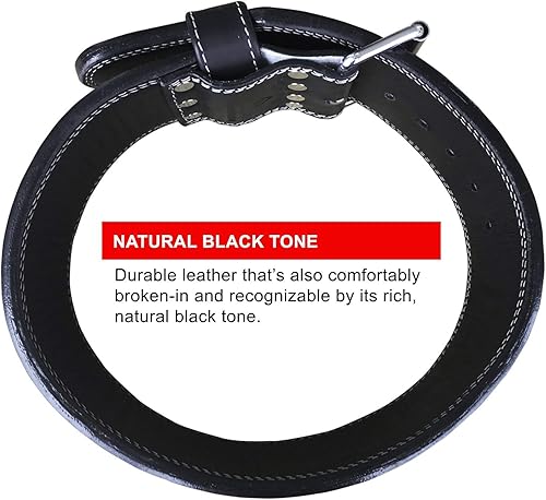 Miniatura 6 de Steel Sweat Cinturón de levantamiento de pesas para levantamiento de pesas, 4 pulgadas de ancho por 0.394 in de grosor, cinturón de levantamiento de