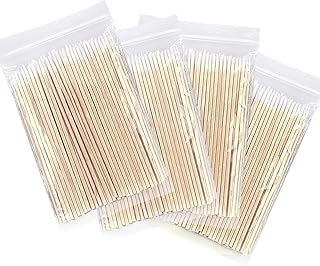 Fenshine 400 Count Microblading Cotton Swab, Cotton Swabs Pointed Tip, Cotton Swabs Wood Sticks, Cotton Tipped Applicator, Tattoo Permanent Supplies, Makeup Cosmetic Applicator Sticks (400pcs)