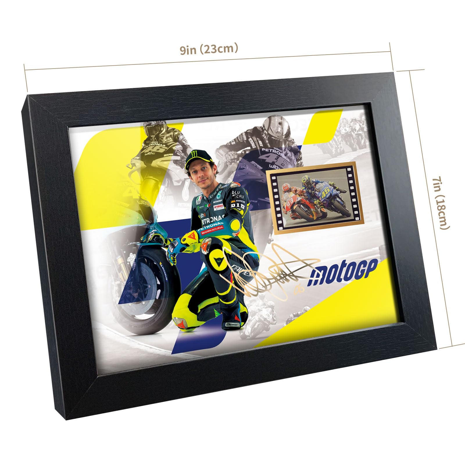 Amazon.com: sufenvera Valentino Rossi Framed Photo Sports Fans