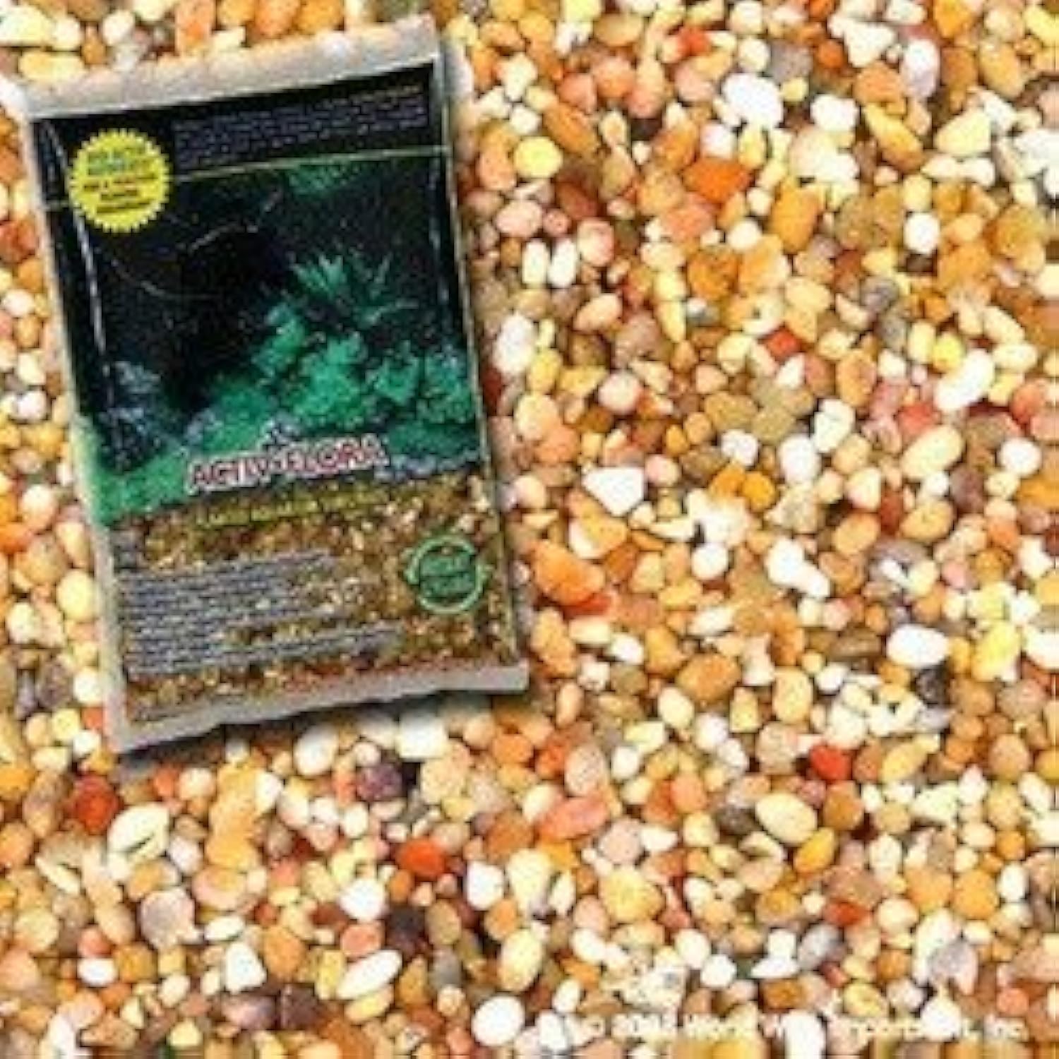 Activ-Flora Floragems Premium Planted Ochre Aquarium Gravel, 20 Lbs - Nutrient-Rich Substrate, Enhances Water Quality for Fish Life and Plant Growth,