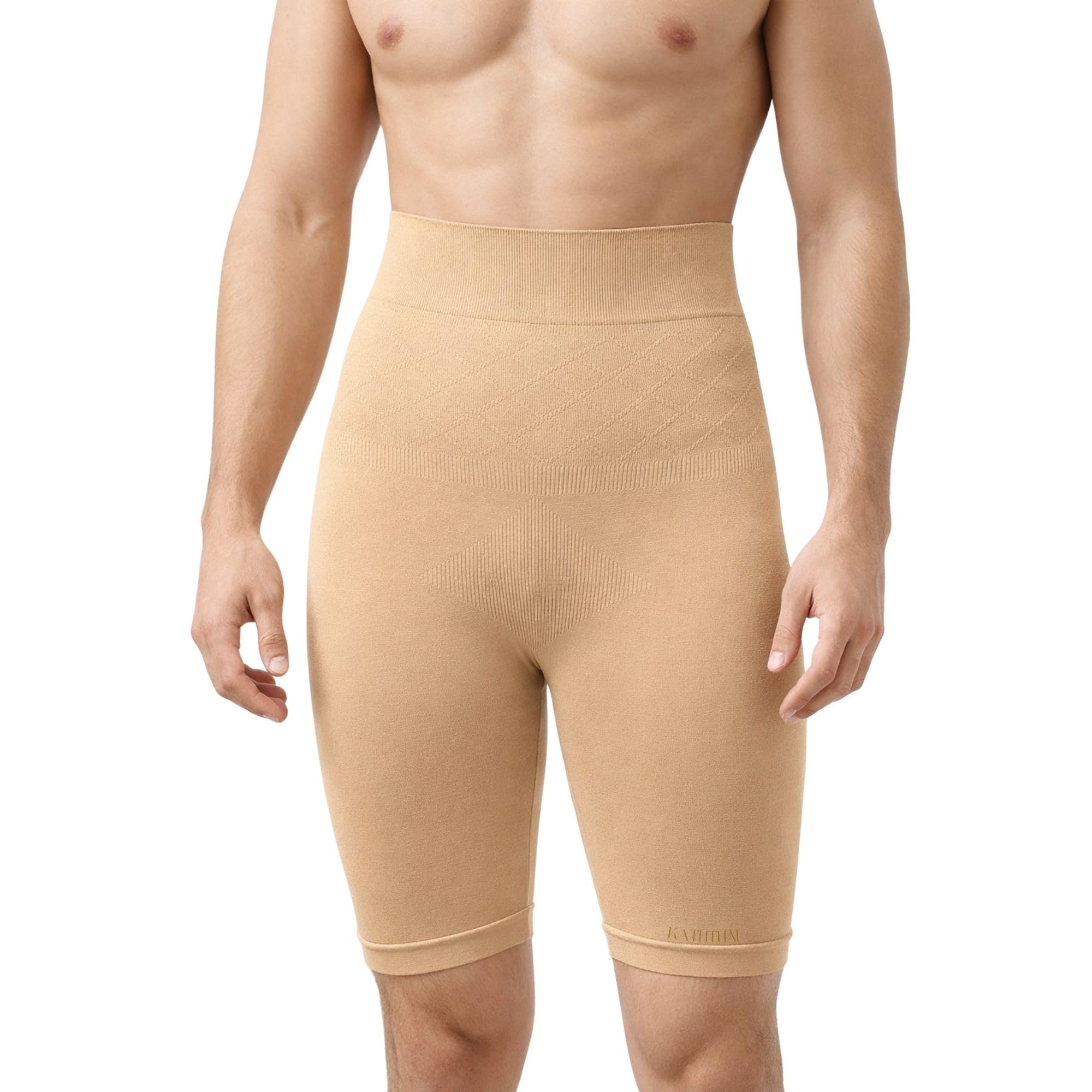 kaththai Men Supporter Shapewear | Waist & Tummy Tucker Compression Body Shaper Shorts for Men | High Waist Slimming Supporter Innerwear | Breathable Shapewear-picture-47