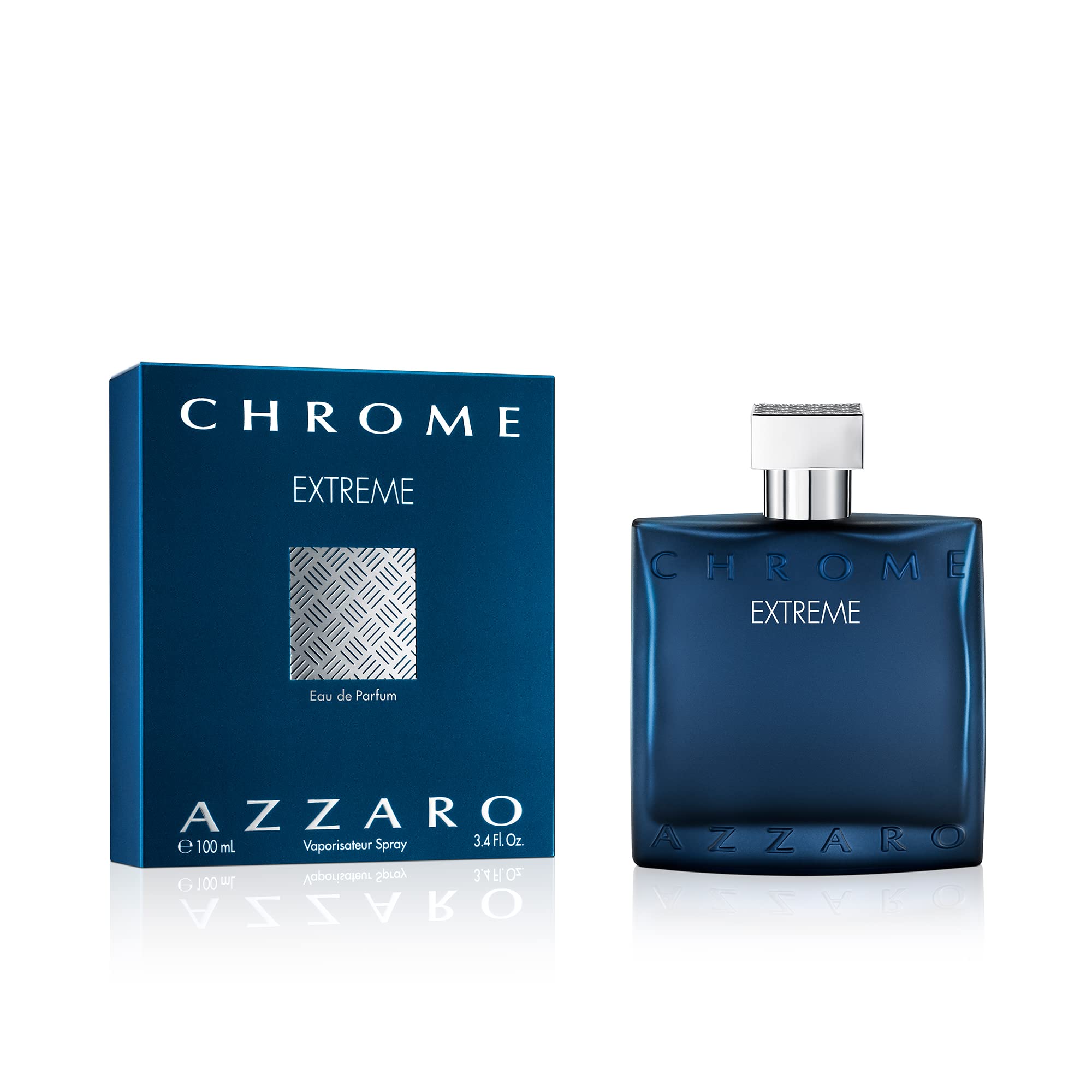 Azzaro Chrome Extreme Eau de Parfum — Mens Cologne — Woody, Citrus & Amber Fragrance