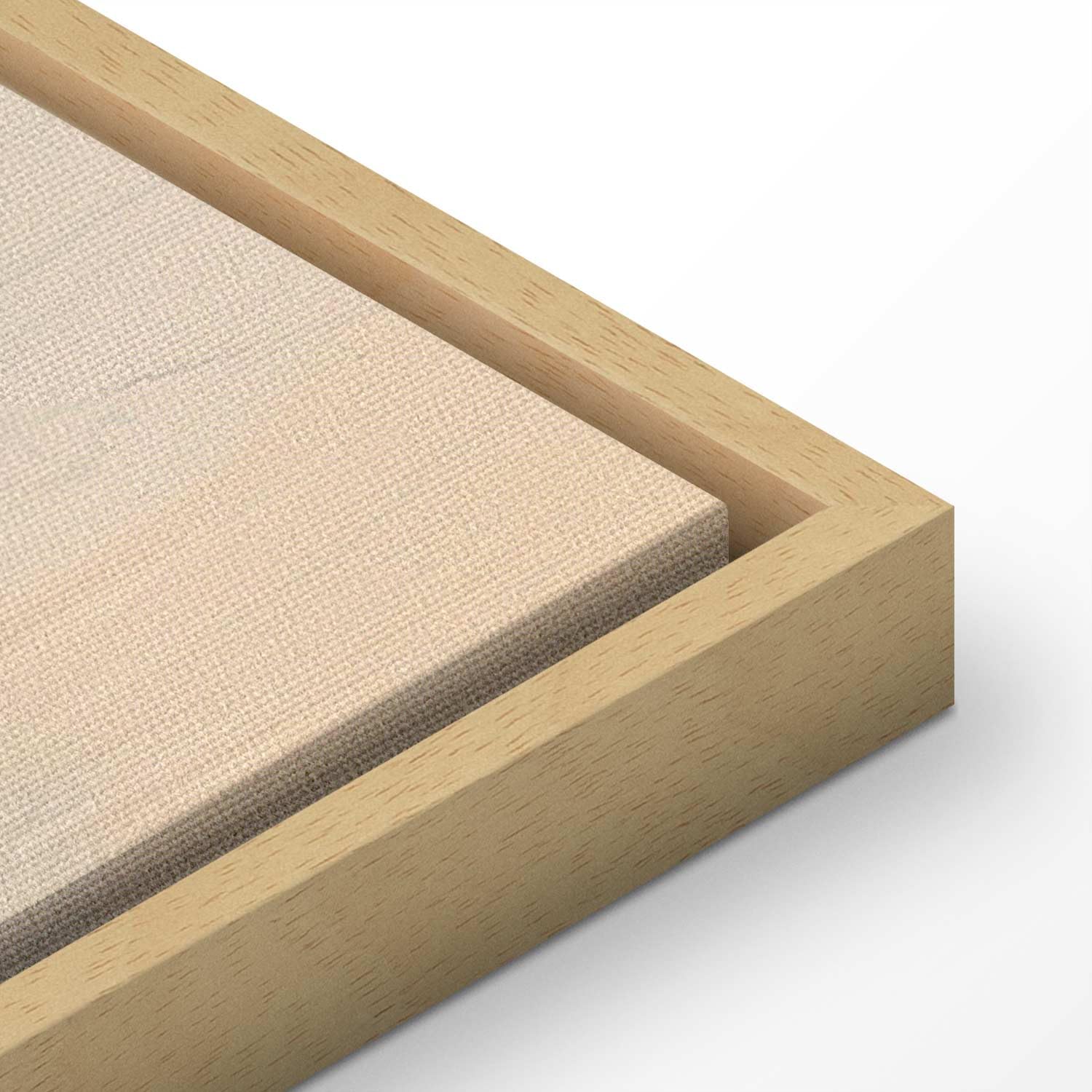 murando - Quadro con Cornice Naturale Alba Astratta 120x80 cm 1 Pezzo - Stampa su Tela Strutturata - Quadri Moderni Soggiorno Grandi - Pannelli Decorativi per Pareti - Telaio in Legno a-H-10170-b-a