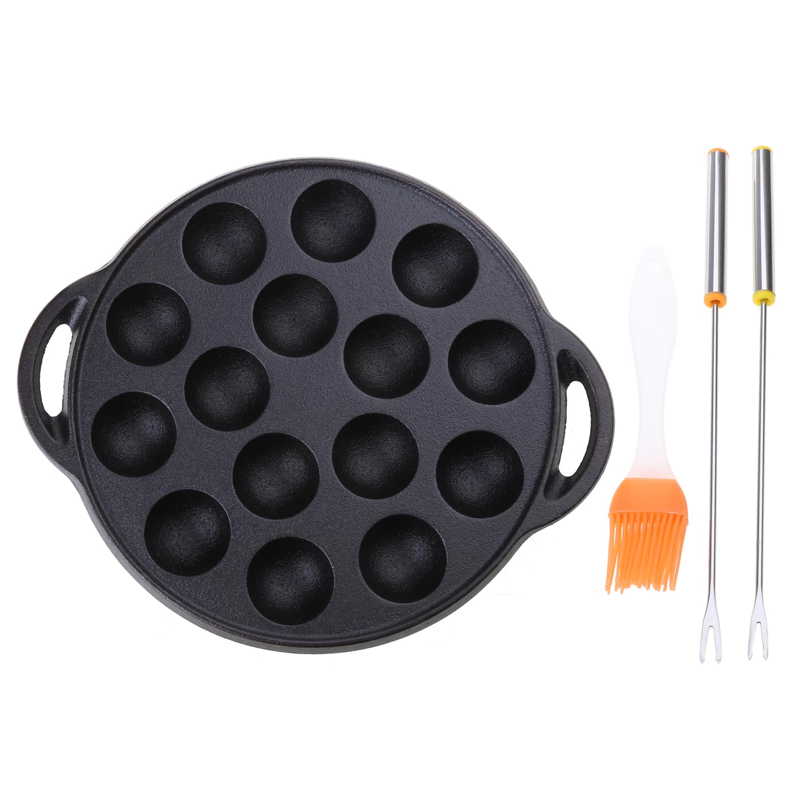 Polpi Takoyaki Pan Ghisa 15 fori Stampo Maker